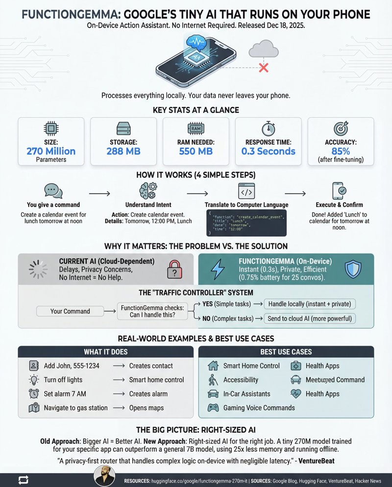 FunctionGemma: Die kleine KI, die günstige Roboter antreiben könnte