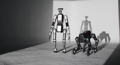 Diagramm, das die modularen Komponenten und Konfigurationen des LimX Dynamics Tron2 Roboters zeigt.