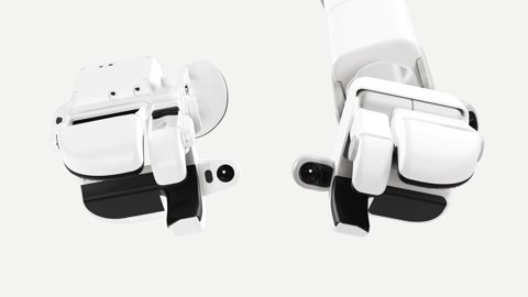 Der Skill Capture Glove von Sunday AI, der die Hand des Memo-Roboters widerspiegelt.