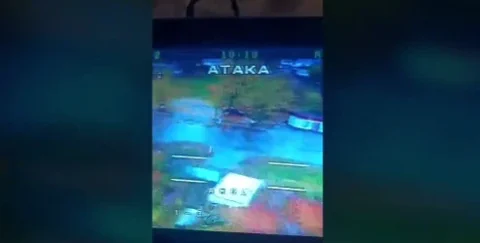 A military drone with a machine gun demonstrates advanced recoil stabilization