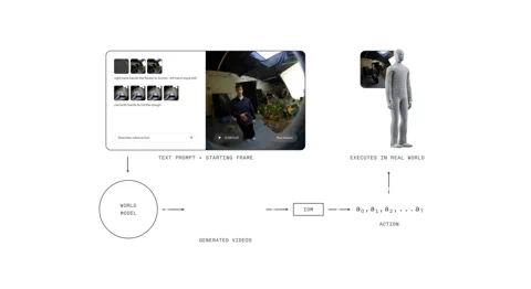 Ein Screenshot der Webseite für pi*0.6, ein Beispiel eines Vision-Language-Action-Modells, das aus Erfahrung lernt.