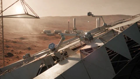 Cosmic Robotics plant Mars-Stadt ohne Menschen (Zuerst)