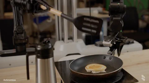 Skild S1 KI lernt Pfannkuchenwenden durch ein einziges Video
