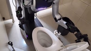 Humanoids nehmen Arbeit auf und putzen Toiletten in China