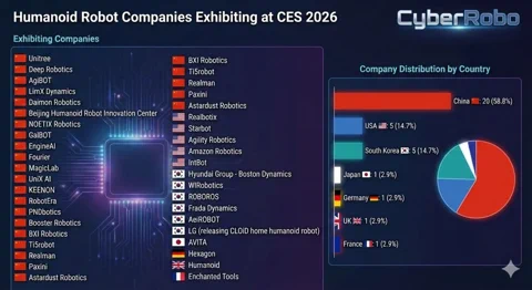 Chinas Humanoide Roboterarmee erobert CES 2026