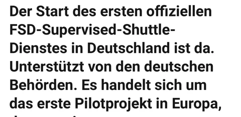 Deutschland genehmigt fahrerlosen Tesla-Shuttle