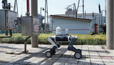 Der Lynx M20 bei einer Inspektion in einem Umspannwerk