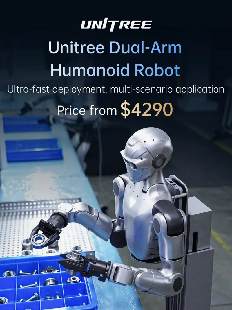 Unitree bringt Zweiarm-Roboter für 4.290 $ – ja, richtig gelesen