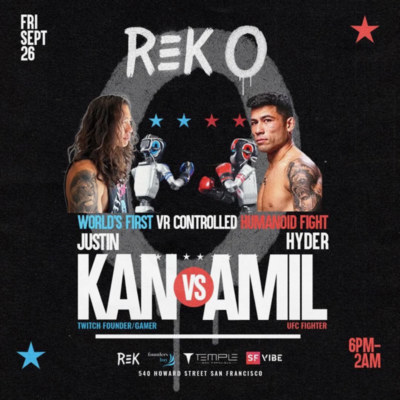 Twitch-Gründer vs. UFC-Kämpfer: VR-Roboter-Showdown