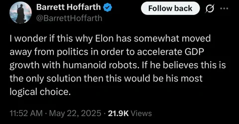 Musks gigantische Wirtschaftsvision: Millionen von Robotern bauen