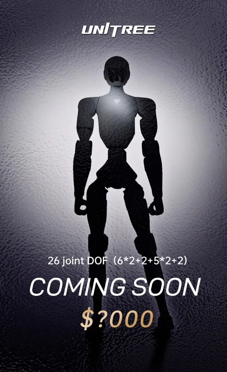 Unitree deutet neuen humanoiden Roboter mit Embodied AI an