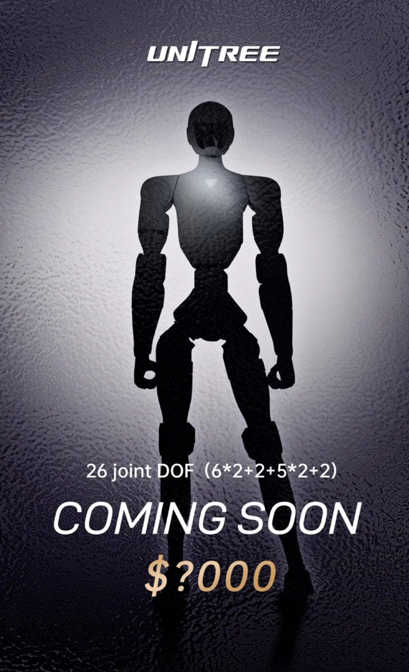 Unitree deutet neuen humanoiden Roboter mit Embodied AI an