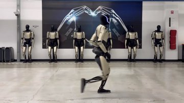 Teslas Optimus Roboter joggt im Labor