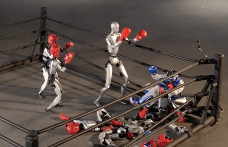 Unitree H2 vezeti a robotcsapatot 1-vs-10 ember elleni küzdelemben