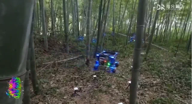 Zhejiang Uni Drohnen-Schwarm durchquert dichten Wald autonom