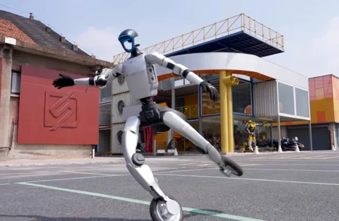 Unitree G1: Rollen statt Gehen mit purem Stil