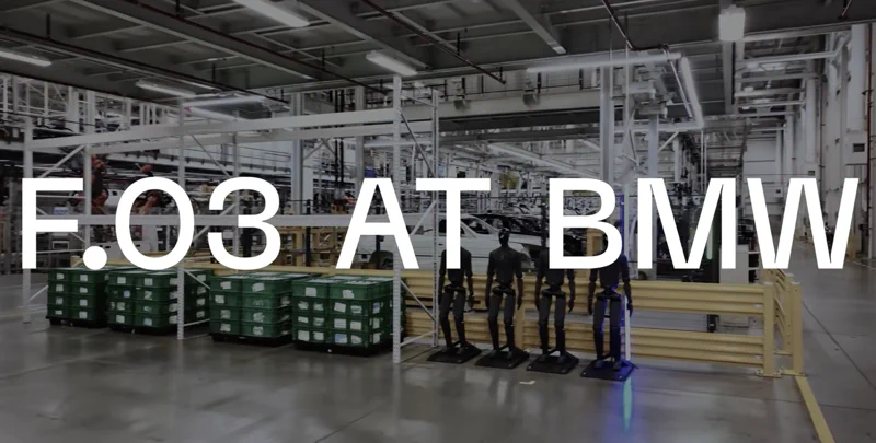 BMW's Newest Factory Worker is a Figure 03 Humanoid Robot