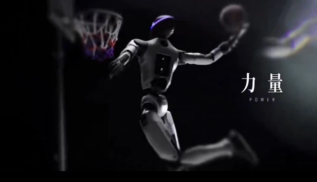 Magic Labs humanoider Roboter schafft fliegenden Slam Dunk