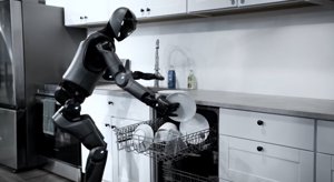 Roboter bewältigt Haushaltsaufgaben in Küchendemo