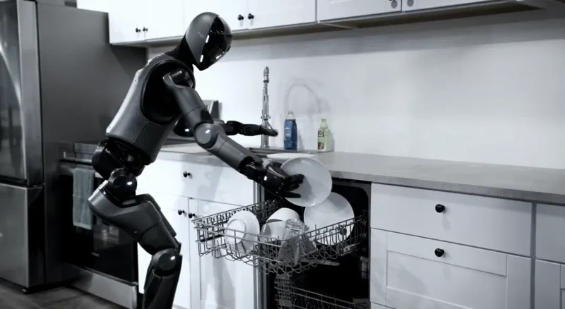 Robot végzi a házimunkát konyhában tartott bemutatón