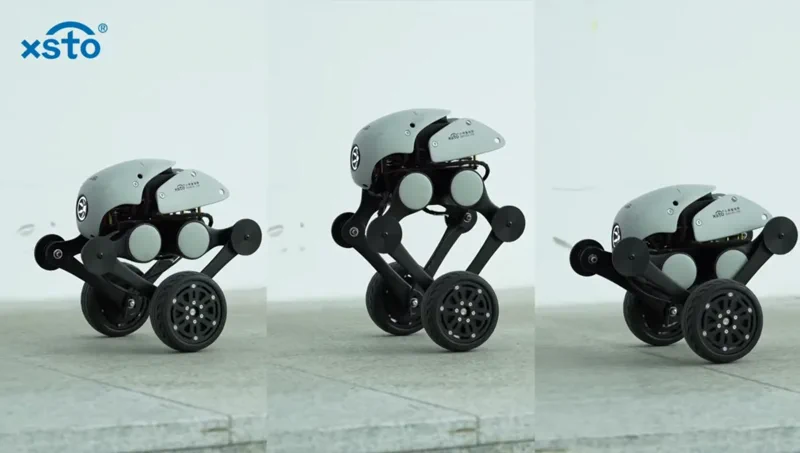 XSTO Zweibeiner-Roboter: Räderbeins bezwingen schwieriges Gelände